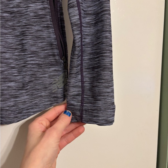 New Balance Heathered Purple Athletic Jacket - Picture 3 of 12